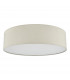 4 Light Flush Taupe Cylindrical Diffuser 60cm-2