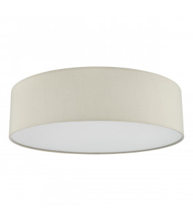 4 Light Flush Taupe Cylindrical Diffuser 60cm-2