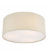 3 Light Flush Taupe Cylindrical Diffuser 40cm-1