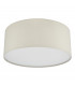 3 Light Flush Taupe Cylindrical Diffuser 40cm-2
