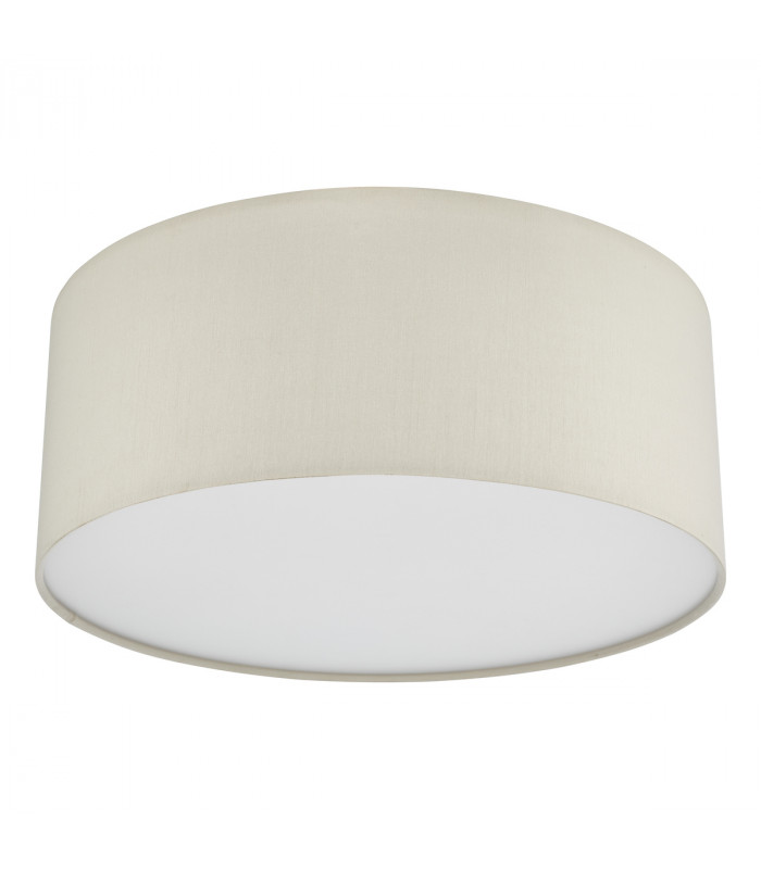 3 Light Flush Taupe Cylindrical Diffuser 40cm-2