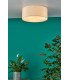 3 Light Flush Taupe Cylindrical Diffuser 40cm-4