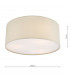 3 Light Flush Taupe Cylindrical Diffuser 40cm-5