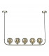 5 Light Bar Modern Pendant Polished Chrome Smoked Glass-1