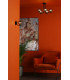 Wall Light Matt Black Smoked Glass Globe-4
