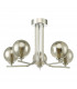 5 Light Semi Flush Ceiling Light Polished Chrome Smoked Glass-3