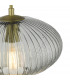 Pendant Ceiling Light Smoked Glass Antique Brass Detail-3