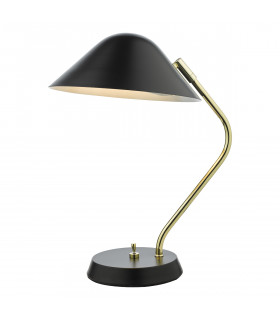 Modern Table Lamp Polished Brass Satin Black-1