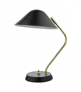 Modern Table Lamp Polished Brass Satin Black-2