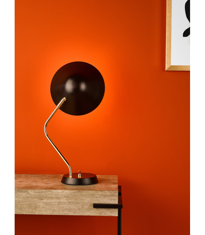 Modern Table Lamp Polished Brass Satin Black-8