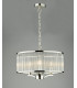 Cylindrical 3 Light Pendant Polished Nickel Glass-6
