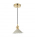 Dome Pendant Natural Brass With Cashmere Shade-2