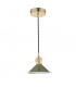 Dome Pendant Natural Brass With Olive Green Shade-2