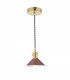 Dome Pendant Natural Brass With Umber Shade-1