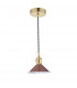 Dome Pendant Natural Brass With Umber Shade-2