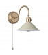 Dome Wall Light Natural Brass With Cashmere Shade-2