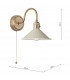 Dome Wall Light Natural Brass With Cashmere Shade-5