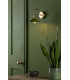 Dome Wall Light Natural Brass With Olive Green Shade-3