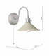 Dome Wall Light Antique Chrome With Cashmere Shade-3