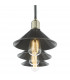 Bar Pendant 3 Dome Light Graphite Antique Brass-6
