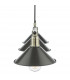 Bar Pendant 3 Dome Light Graphite Antique Brass-7