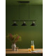 Bar Pendant 3 Dome Light Graphite Antique Brass-8