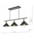 Bar Pendant 3 Dome Light Graphite Antique Brass-10