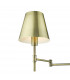 Adjustable 1 Light Swing Arm Wall Light Antique Brass-3