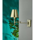 Adjustable 1 Light Swing Arm Wall Light Antique Brass-5