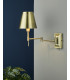 Adjustable 1 Light Swing Arm Wall Light Antique Brass-8
