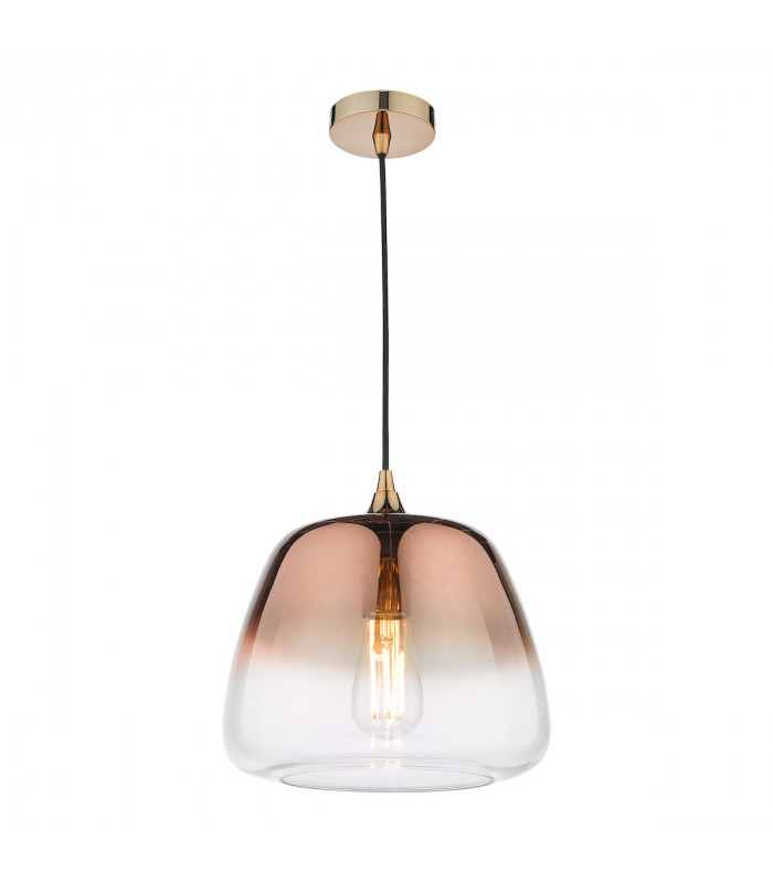 Pendant Ceiling Light Ombre Copper Glass-1