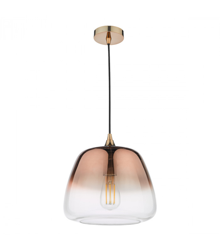Pendant Ceiling Light Ombre Copper Glass-2