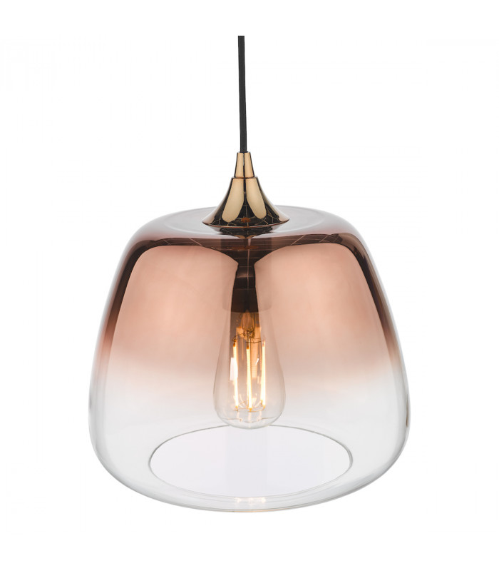 Pendant Ceiling Light Ombre Copper Glass-4