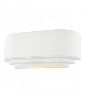 Ceramic Flush Wall Light White-1