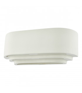 Ceramic Flush Wall Light White-2