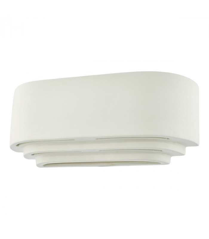 Ceramic Flush Wall Light White-2
