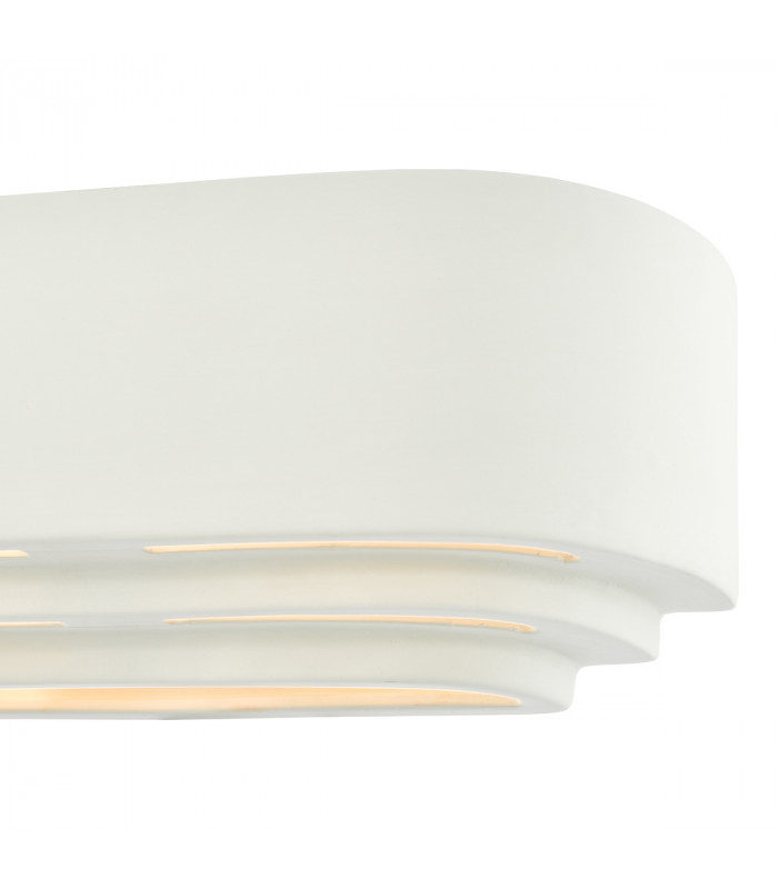 Ceramic Flush Wall Light White-3
