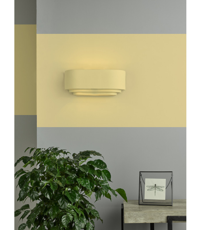 Ceramic Flush Wall Light White-4