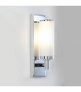 1 Light Bathroom Wall Light Polished Chrome IP44, E14 - 1
