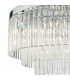 5 Light Flush Ceiling Light Polished Chrome Glass-3