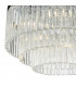5 Light Flush Ceiling Light Polished Chrome Glass-4