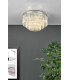 5 Light Flush Ceiling Light Polished Chrome Glass-8