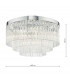 5 Light Flush Ceiling Light Polished Chrome Glass-9