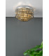5 Light Flush Ceiling Light Polished Chrome Smoked Glass-9