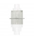 Designer 2 Light Wall Light Polished Chrome Glass Rods-2