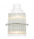 Designer 2 Light Wall Light Polished Chrome Glass Rods-3