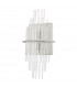 Designer 2 Light Wall Light Polished Chrome Glass Rods-6