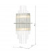 Designer 2 Light Wall Light Polished Chrome Glass Rods
