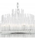 Designer 13 Light Pendant Polished Chrome Glass Rods-4