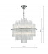Designer 13 Light Pendant Polished Chrome Glass Rods-10
